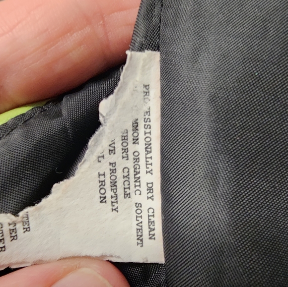 Jessica McClintock Full Length Prom Dress, Black & Green, Size 6 - Picture 3 of 4